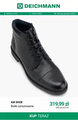 Deichmann - gazetka promocyjna Botki sznurowane męskie od wtorku 20.10  - strona 2