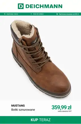 Deichmann - gazetka promocyjna Botki sznurowane męskie od wtorku 20.10  - strona 8