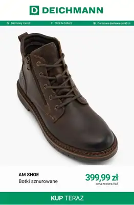 Deichmann - gazetka promocyjna Botki sznurowane męskie od wtorku 20.10  - strona 6