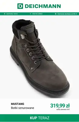Deichmann - gazetka promocyjna Botki sznurowane męskie od wtorku 20.10  - strona 12