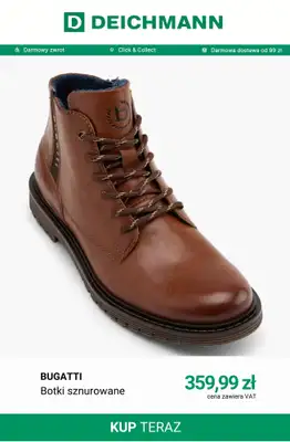 Deichmann - gazetka promocyjna Botki sznurowane męskie od wtorku 20.10  - strona 3