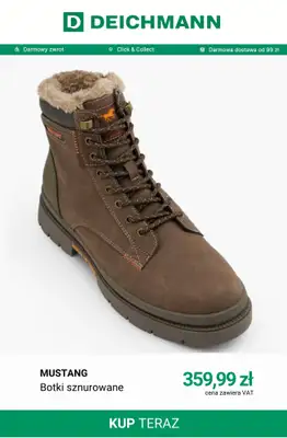 Deichmann - gazetka promocyjna Botki sznurowane męskie od wtorku 20.10  - strona 13
