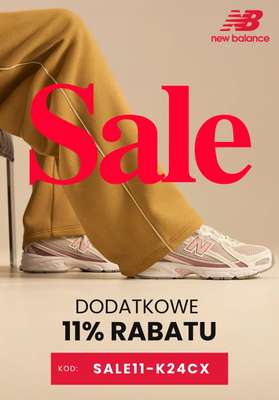 New Balance - gazetka promocyjna Extra  -11% na SALE z kodem od poniedziałku 19.10 do niedzieli 25.10