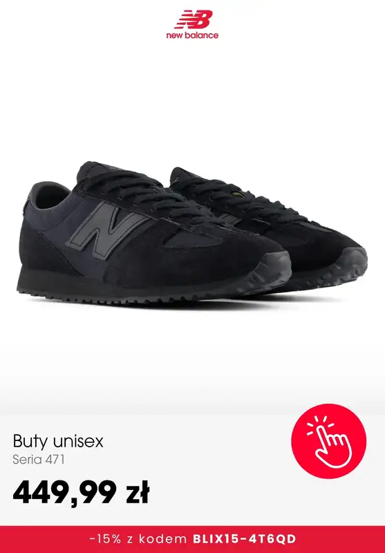 New Balance - gazetka promocyjna -15% na wybrane produkty od poniedziałku 19.10 do niedzieli 25.10 - strona 4