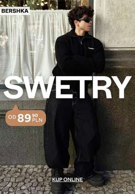 Bershka - gazetka promocyjna Swetry męskie od 89,90 PLN od wtorku 20.10 