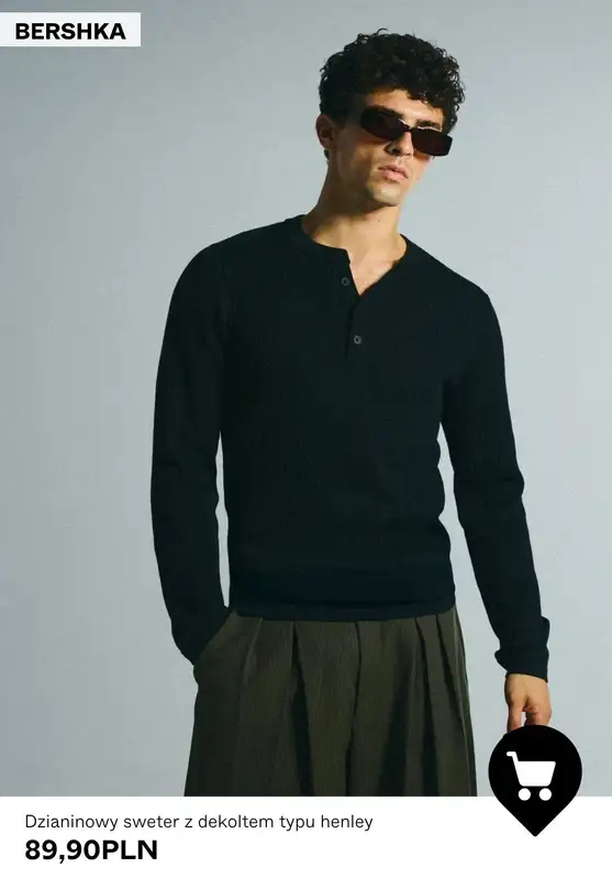 Bershka - gazetka promocyjna Swetry męskie od 89,90 PLN od wtorku 20.10  - strona 3