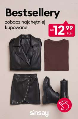 Sinsay - gazetka promocyjna BESTSELLERY Sinsay! od poniedziałku 19.10 do niedzieli 25.10