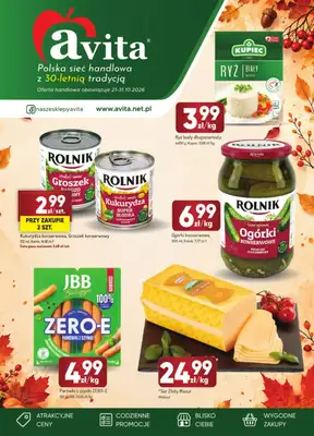 Avita - gazetka promocyjna Gazetka od środy 21.10 do soboty 31.10