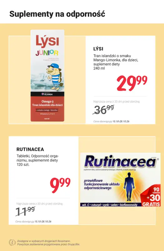 Rossmann - gazetka promocyjna Zadbaj o odporność od poniedziałku 19.10  - strona 4