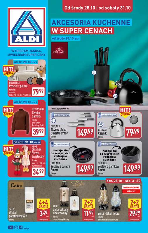 Aldi - gazetka promocyjna Aldi ma to coś! od środy 28.10 do soboty 31.10