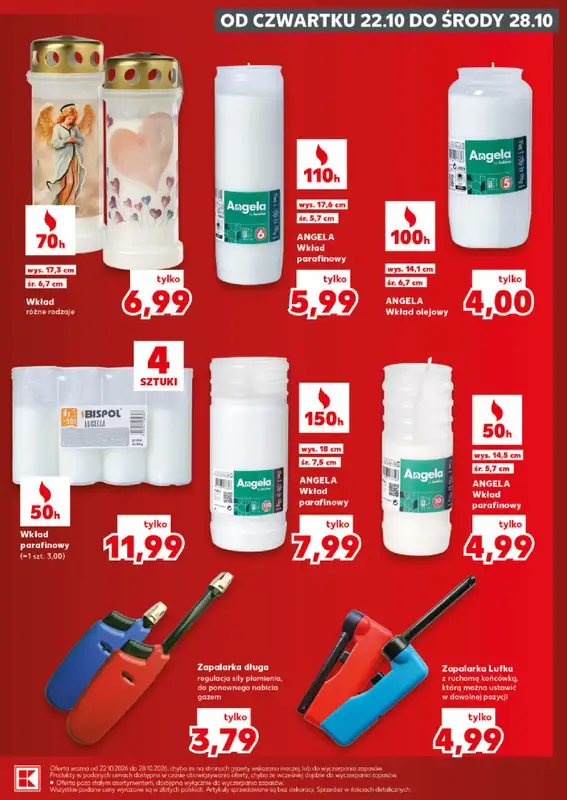 Kaufland - gazetka promocyjna Oferta Kaufland - Znicze od czwartku 22.10 do środy 28.10 - strona 17