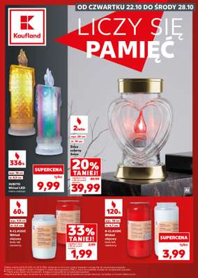 Kaufland - gazetka promocyjna Oferta Kaufland - Znicze od czwartku 22.10 do środy 28.10