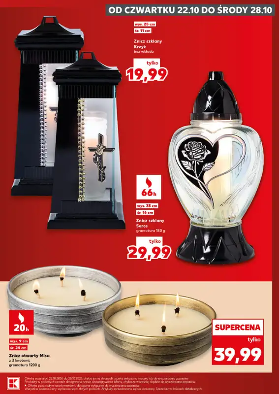 Kaufland - gazetka promocyjna Oferta Kaufland - Znicze od czwartku 22.10 do środy 28.10 - strona 9