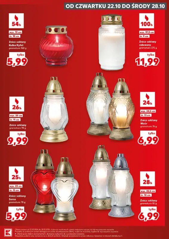 Kaufland - gazetka promocyjna Oferta Kaufland - Znicze   - strona 3