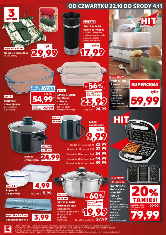 Kaufland - gazetka promocyjna Oferta Kaufland - Non Food od czwartku 22.10 do środy 04.11 - strona 5