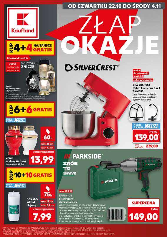 Kaufland - gazetka promocyjna Oferta Kaufland - Non Food od czwartku 22.10 do środy 04.11