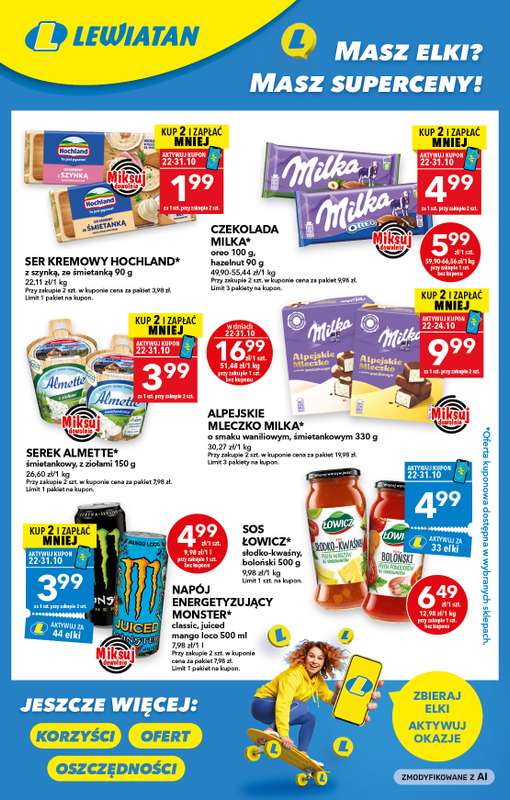LEWIATAN - gazetka promocyjna Masz Elki? Masz Superceny! od czwartku 22.10 do soboty 31.10