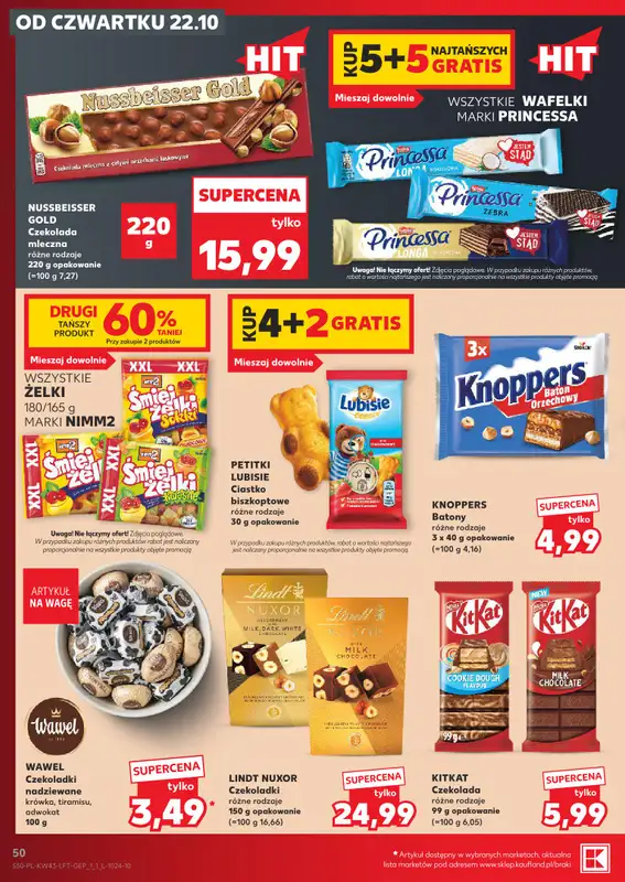 Kaufland - gazetka promocyjna Gazetka Tygodnia od czwartku 22.10 do środy 28.10 - strona 50