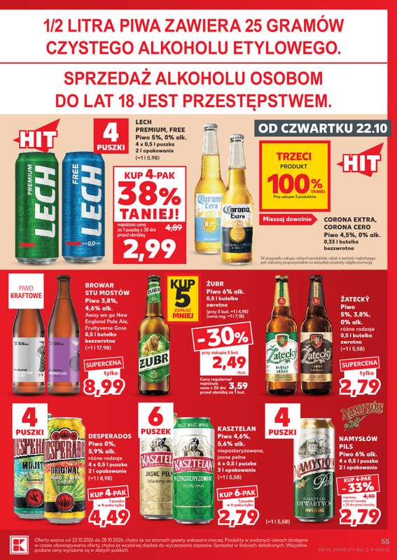 Kaufland - gazetka promocyjna Gazetka Tygodnia od czwartku 22.10 do środy 28.10 - strona 55
