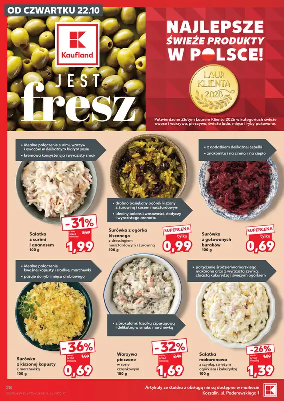 Kaufland - gazetka promocyjna Gazetka Tygodnia od czwartku 22.10 do środy 28.10 - strona 28