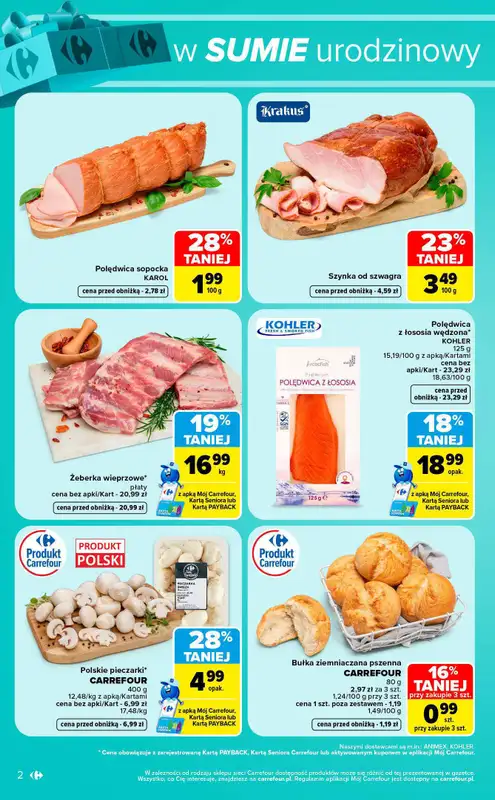 Carrefour - gazetka promocyjna Gazetka w sumie od czwartku weekend okazji od czwartku 22.10 do soboty 24.10 - strona 2