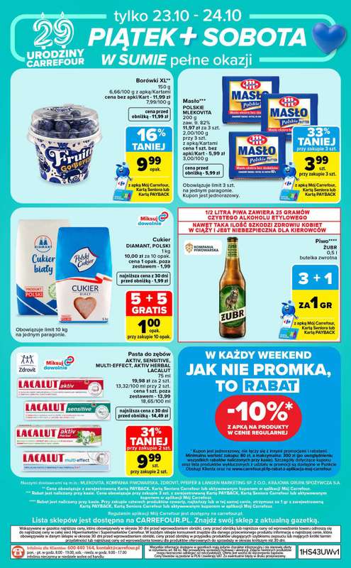 Carrefour - gazetka promocyjna Gazetka w sumie od czwartku weekend okazji od czwartku 22.10 do soboty 24.10 - strona 8