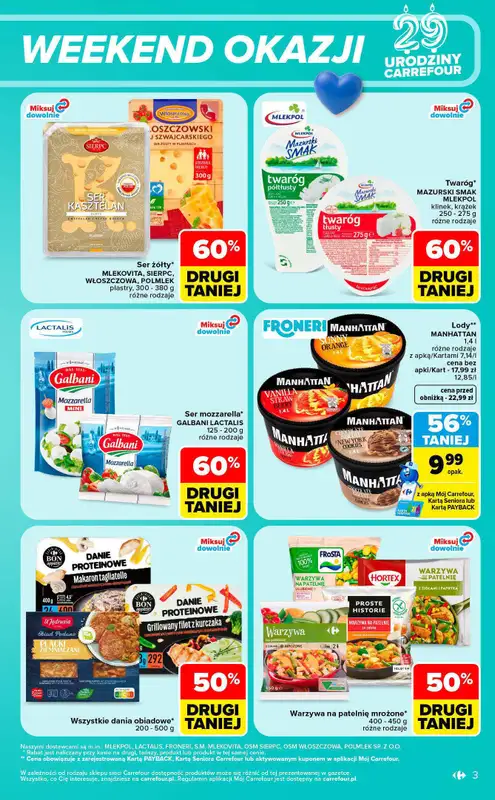Carrefour Market - gazetka promocyjna Gazetka w sumie od czwartku weekend okazji od czwartku 22.10 do soboty 24.10 - strona 3