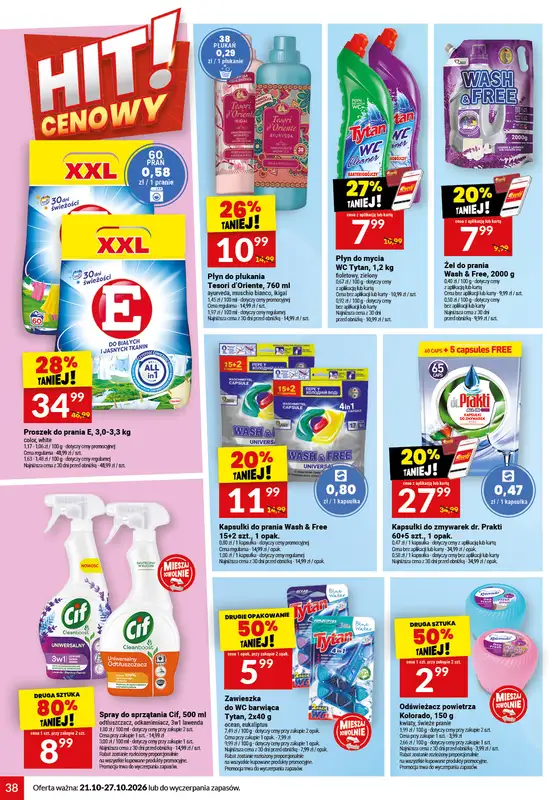 Twój Market - gazetka promocyjna Gazetka od środy 21.10 do wtorku 27.10 - strona 38