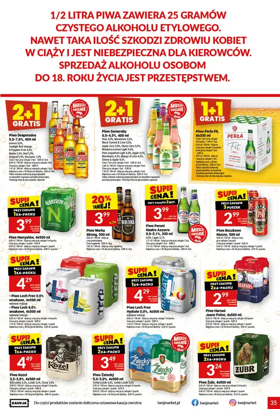 Twój Market - gazetka promocyjna Gazetka od środy 21.10 do wtorku 27.10 - strona 35