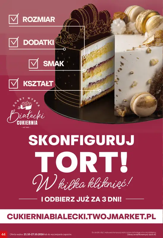 Twój Market - gazetka promocyjna Gazetka od środy 21.10 do wtorku 27.10 - strona 44