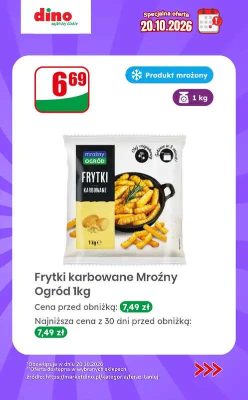 Dino - gazetka promocyjna Specjalna oferta na 20.10.2026 - promocje spoza gazetki od wtorku 20.10 do wtorku 20.10 - strona 9