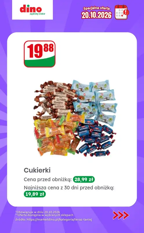 Dino - gazetka promocyjna Specjalna oferta na 20.10.2026 - promocje spoza gazetki od wtorku 20.10 do wtorku 20.10 - strona 10