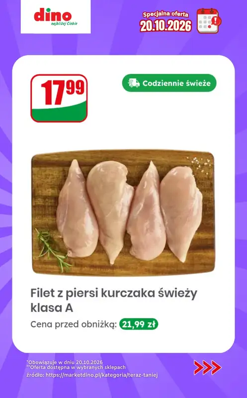 Dino - gazetka promocyjna Specjalna oferta na 20.10.2026 - promocje spoza gazetki od wtorku 20.10 do wtorku 20.10 - strona 6