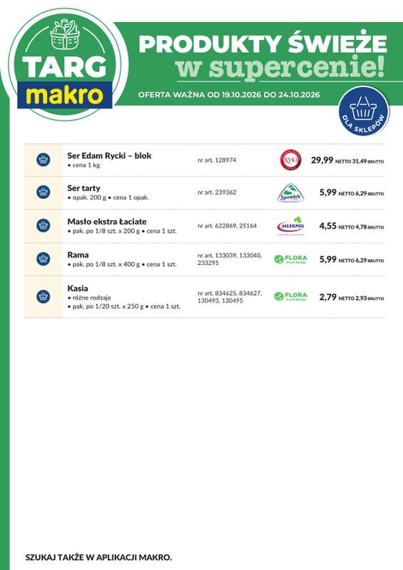 Makro - gazetka promocyjna Targ MAKRO - oferta świeża w super cenach! od wtorku 20.10 do soboty 24.10 - strona 8