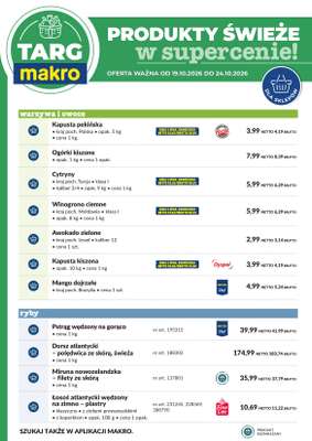 Makro - gazetka promocyjna Targ MAKRO - oferta świeża w super cenach! od wtorku 20.10 do soboty 24.10 - strona 6
