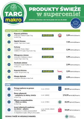 Makro - gazetka promocyjna Targ MAKRO - oferta świeża w super cenach! od wtorku 20.10 do soboty 24.10 - strona 6