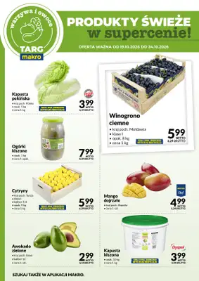 Makro - gazetka promocyjna Targ MAKRO - oferta świeża w super cenach! od wtorku 20.10 do soboty 24.10 - strona 5