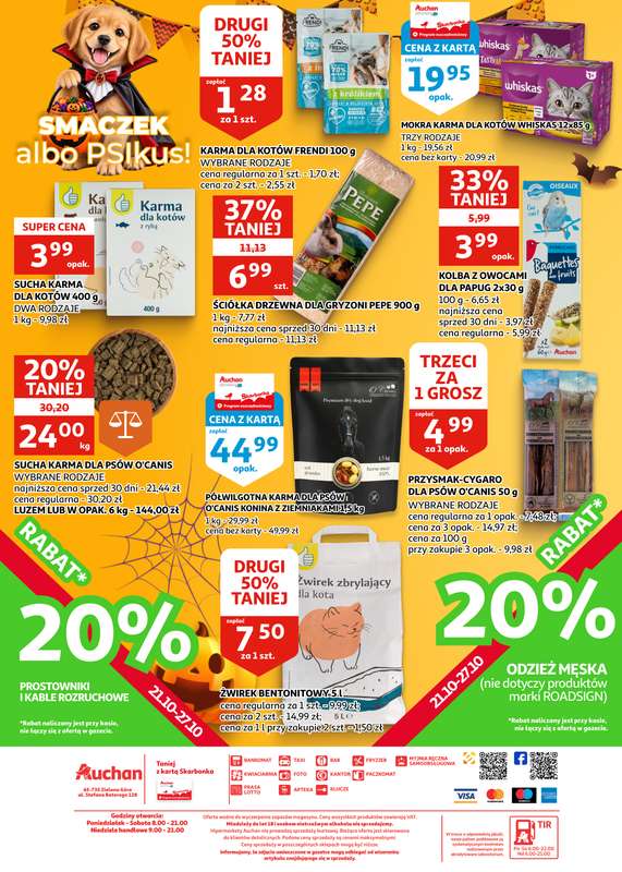 Auchan - gazetka promocyjna Gazetka Zielona Góra I Wywołujemy strasznie dobre okazje od środy 21.10 do wtorku 03.11 - strona 30
