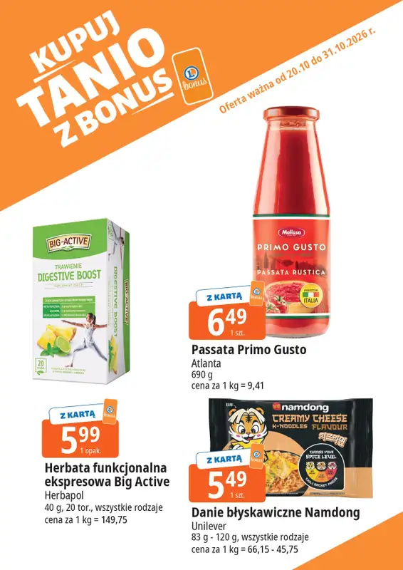 Leclerc - gazetka promocyjna Kupuj tanio z Bonus od wtorku 20.10 do soboty 31.10 - strona 2