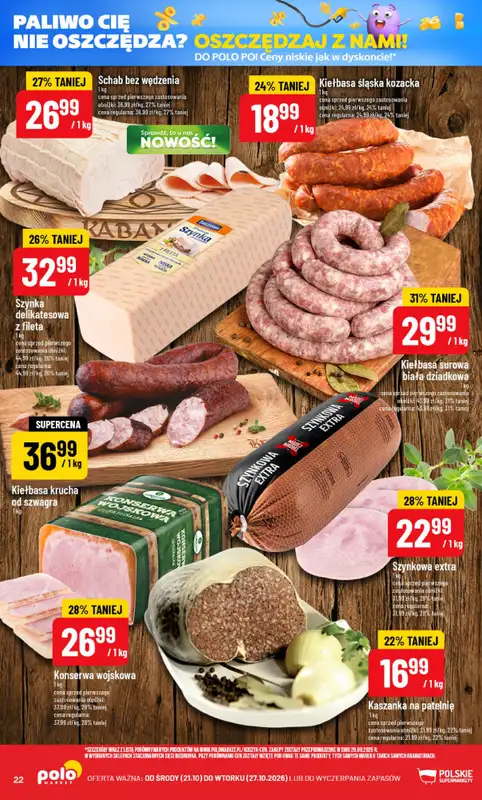 POLOmarket - gazetka promocyjna Gazetka od środy 21.10 do wtorku 27.10 - strona 22