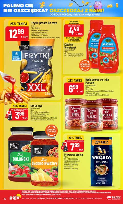 POLOmarket - gazetka promocyjna Gazetka od środy 21.10 do wtorku 27.10 - strona 40