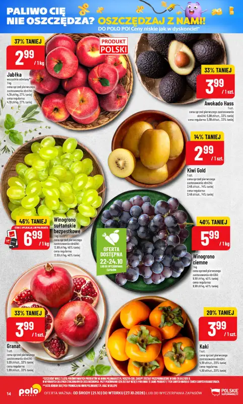 POLOmarket - gazetka promocyjna Gazetka od środy 21.10 do wtorku 27.10 - strona 14