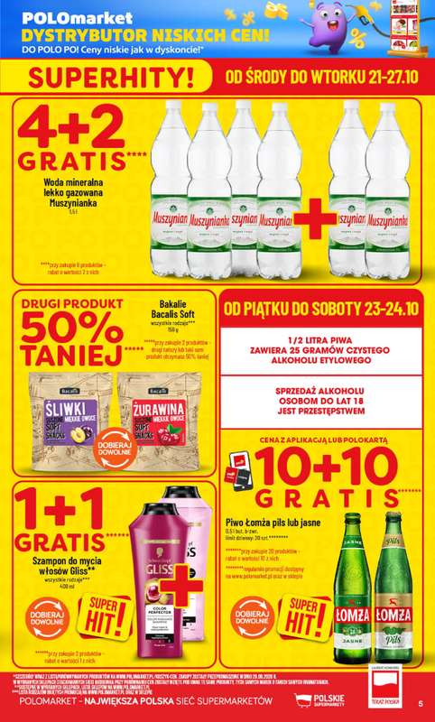POLOmarket - gazetka promocyjna Gazetka od środy 21.10 do wtorku 27.10 - strona 5