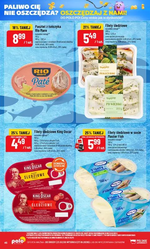 POLOmarket - gazetka promocyjna Gazetka od środy 21.10 do wtorku 27.10 - strona 46