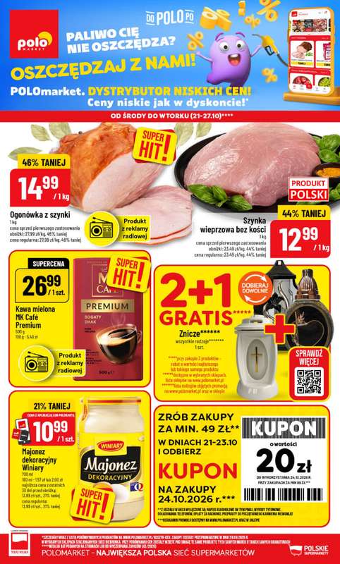 POLOmarket - gazetka promocyjna Gazetka od środy 21.10 do wtorku 27.10