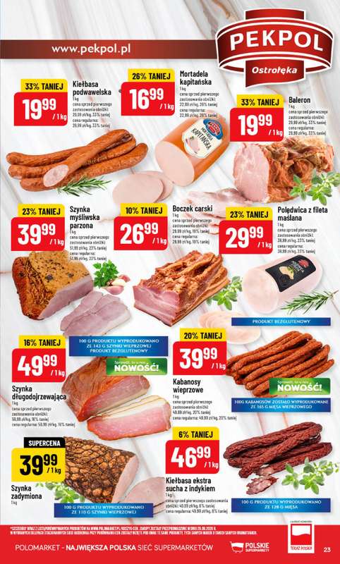 POLOmarket - gazetka promocyjna Gazetka od środy 21.10 do wtorku 27.10 - strona 23