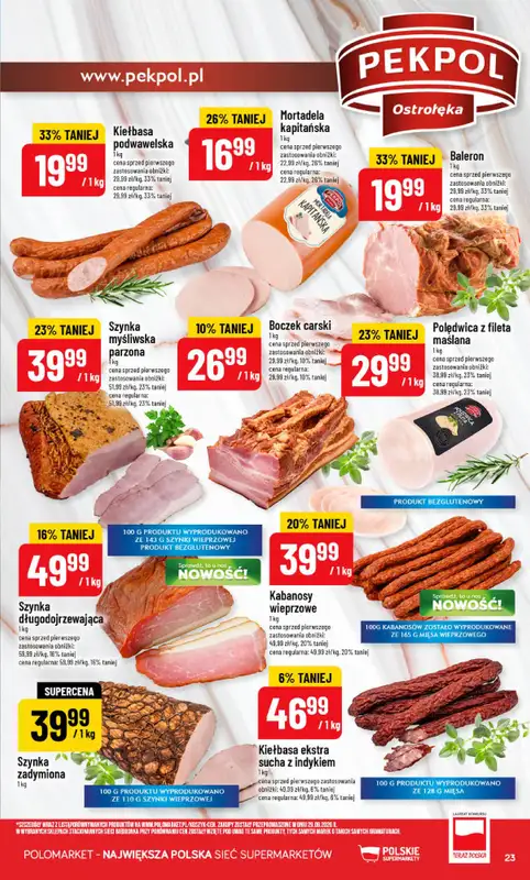 POLOmarket - gazetka promocyjna Gazetka od środy 21.10 do wtorku 27.10 - strona 23