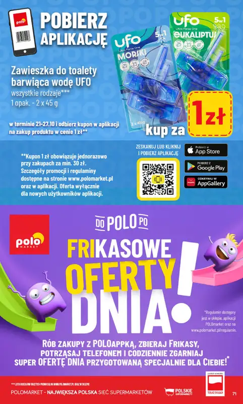 POLOmarket - gazetka promocyjna Gazetka od środy 21.10 do wtorku 27.10 - strona 71