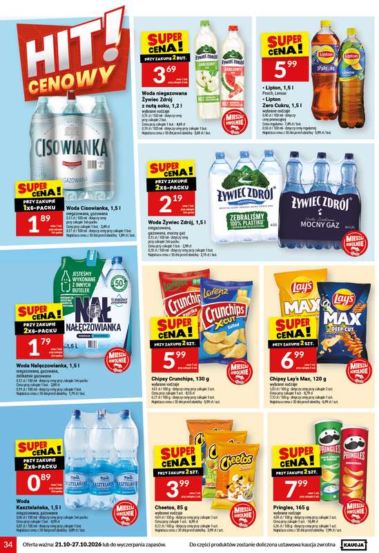 Twój Market - gazetka promocyjna Gazetka od środy 21.10 do wtorku 27.10 - strona 34