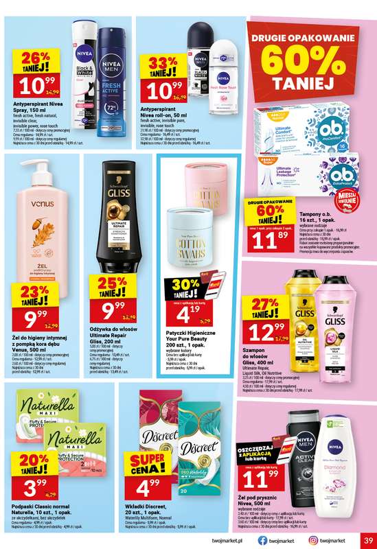 Twój Market - gazetka promocyjna Gazetka od środy 21.10 do wtorku 27.10 - strona 39